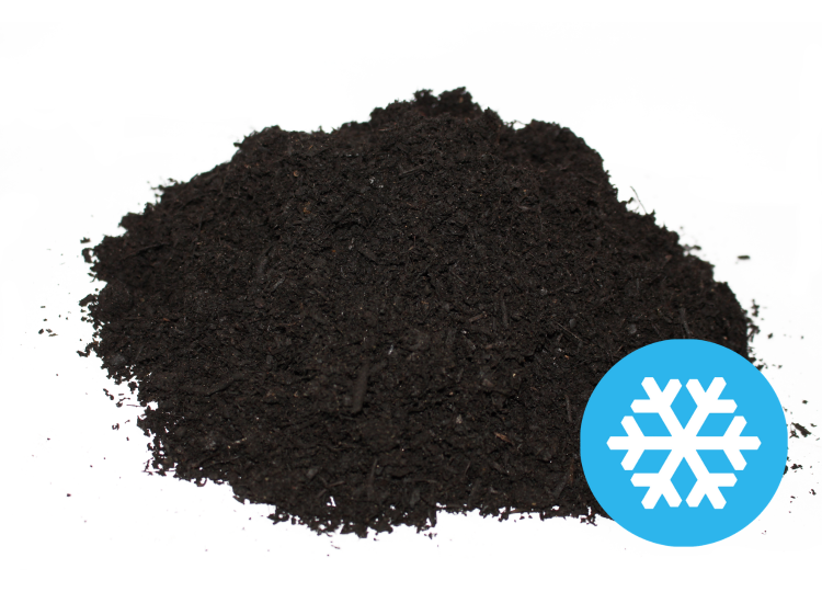 winter mulch with snowflake logo